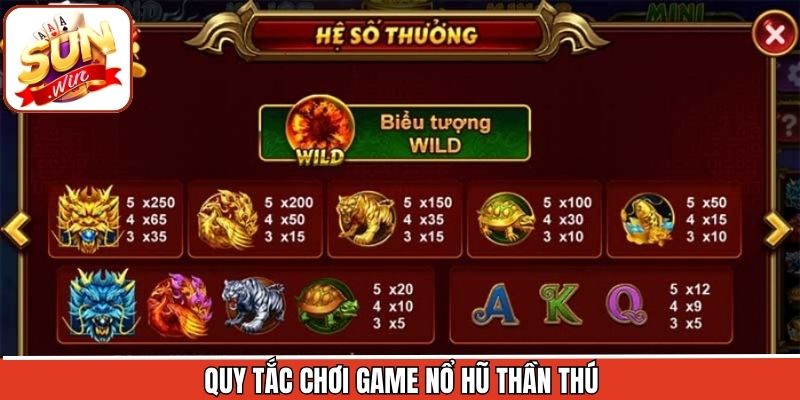 Nổ Hũ Thần Thú - Bí Quyết Quay Hũ Nhận Thưởng Khủng Từ Sunwin 2 Luật cơ bản của Nổ hũ thần thú