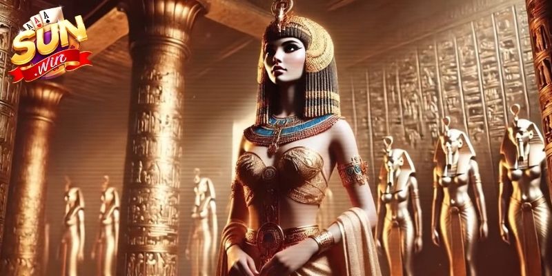 Egyptian Queen Sunwin Game Nổ Hũ Ai Cập Cổ Đại Cuốn Hút 2 Biểu tượng Egyptian Queen thể hiện phong cách Ai Cập